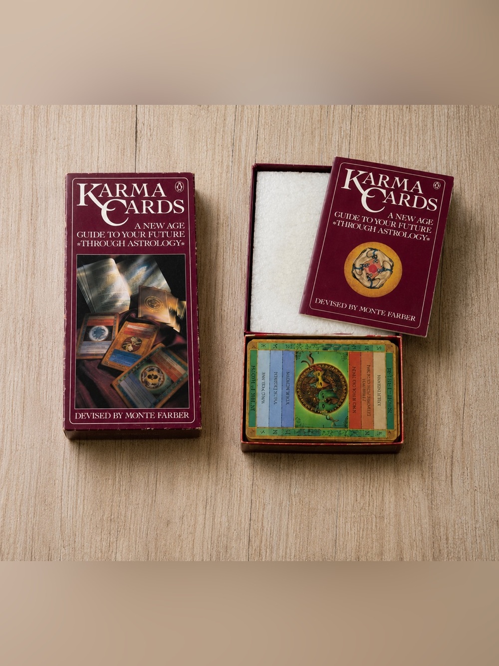 Vintage Karma Cards | 1980s Astrology Oracle Deck by Monte Farber
